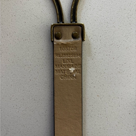 Open Circle Multi Pattern Bronze Circles Size Xl Adjustable Statement Belt - Picture 7 of 7